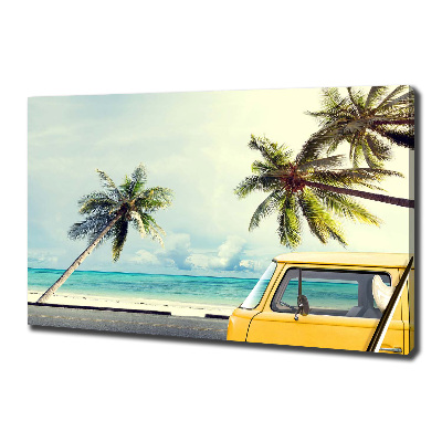 Canvas wall art Beach van