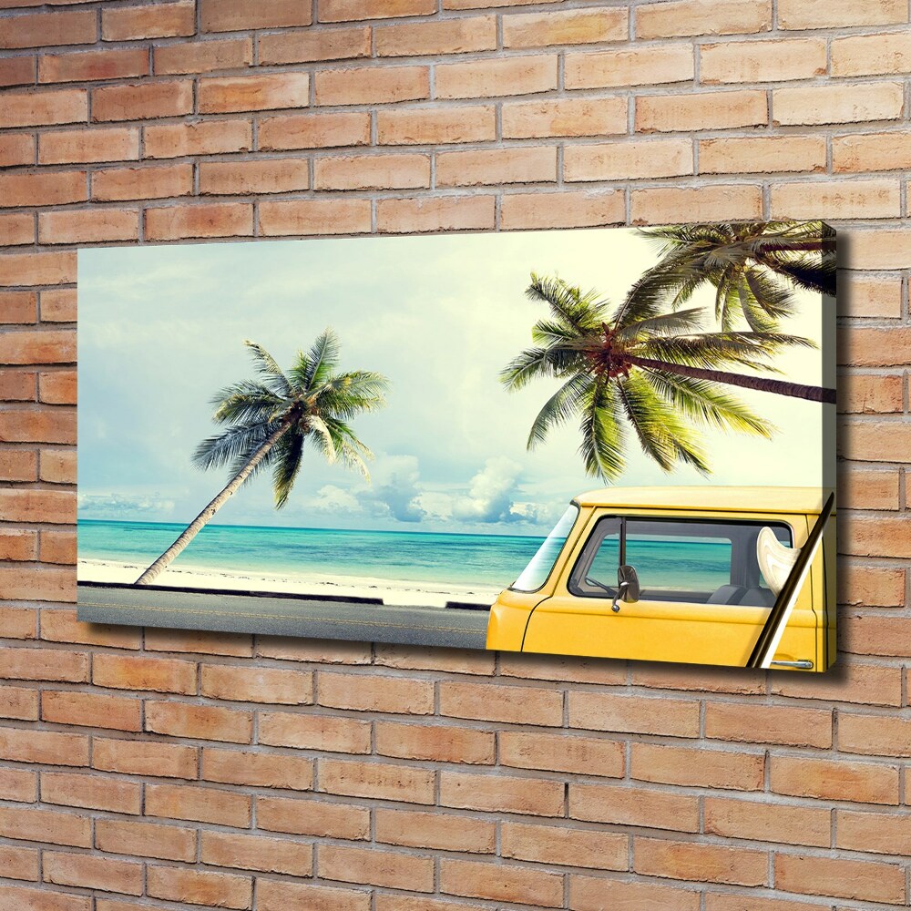 Canvas wall art Beach van