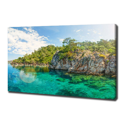 Canvas wall art Blue Lagoon