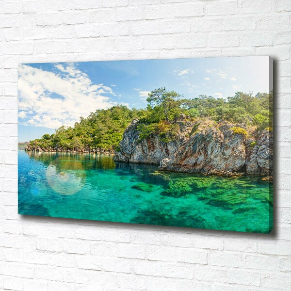 Canvas wall art Blue Lagoon