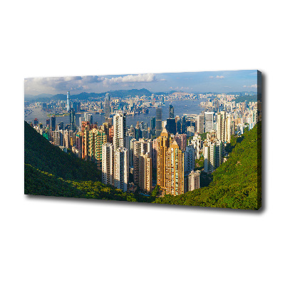 Canvas wall art Hong Kong Panorama