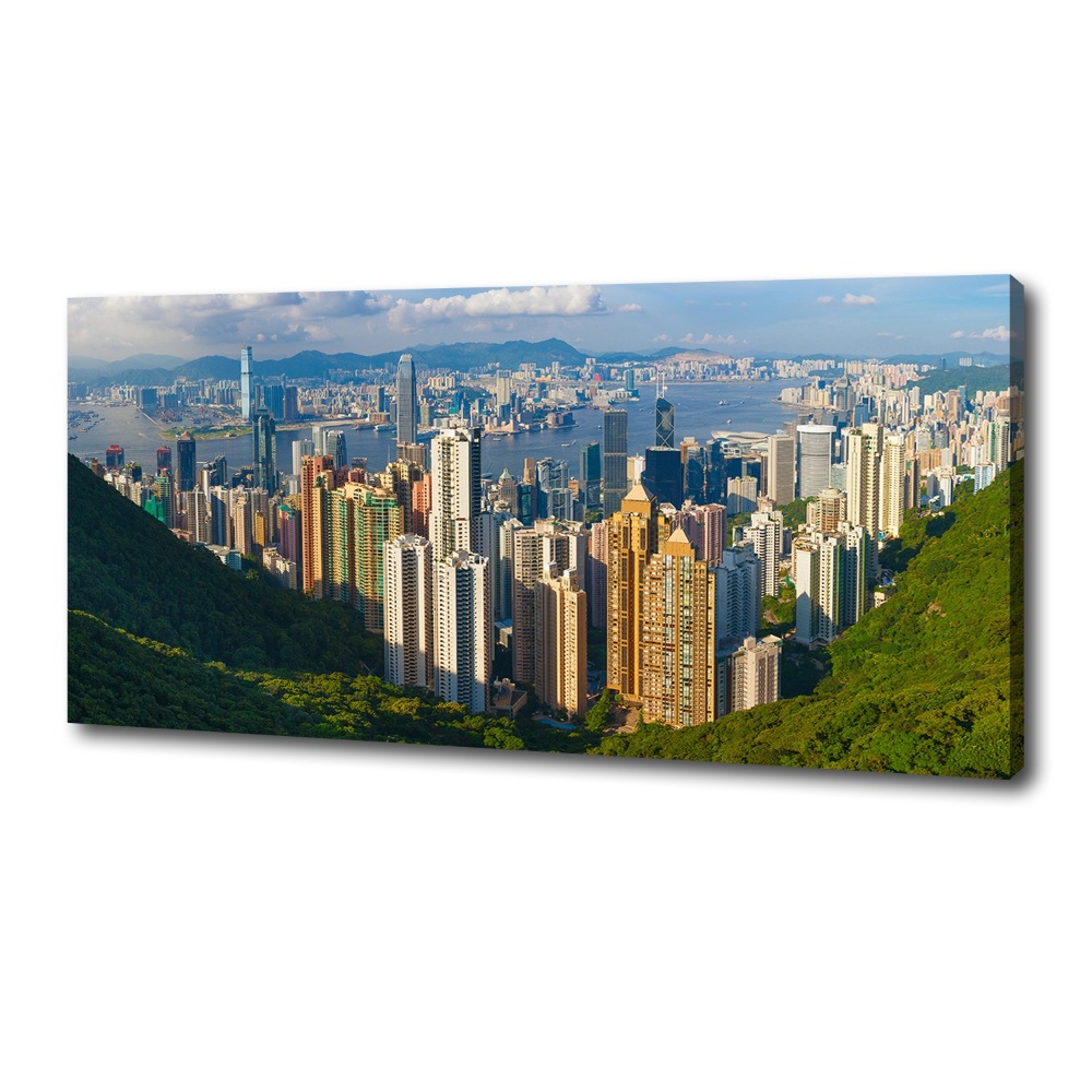 Canvas wall art Hong Kong Panorama