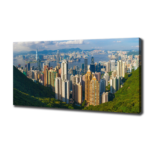 Canvas wall art Hong Kong Panorama