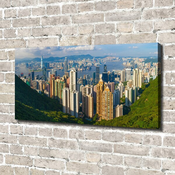 Canvas wall art Hong Kong Panorama