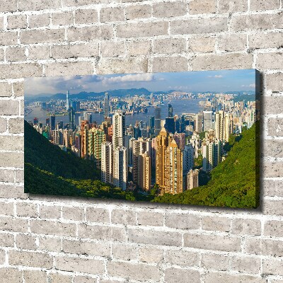 Canvas wall art Hong Kong Panorama