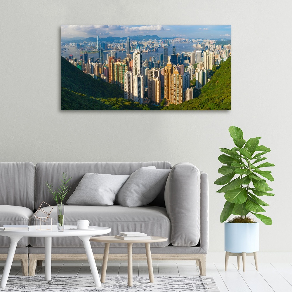 Canvas wall art Hong Kong Panorama