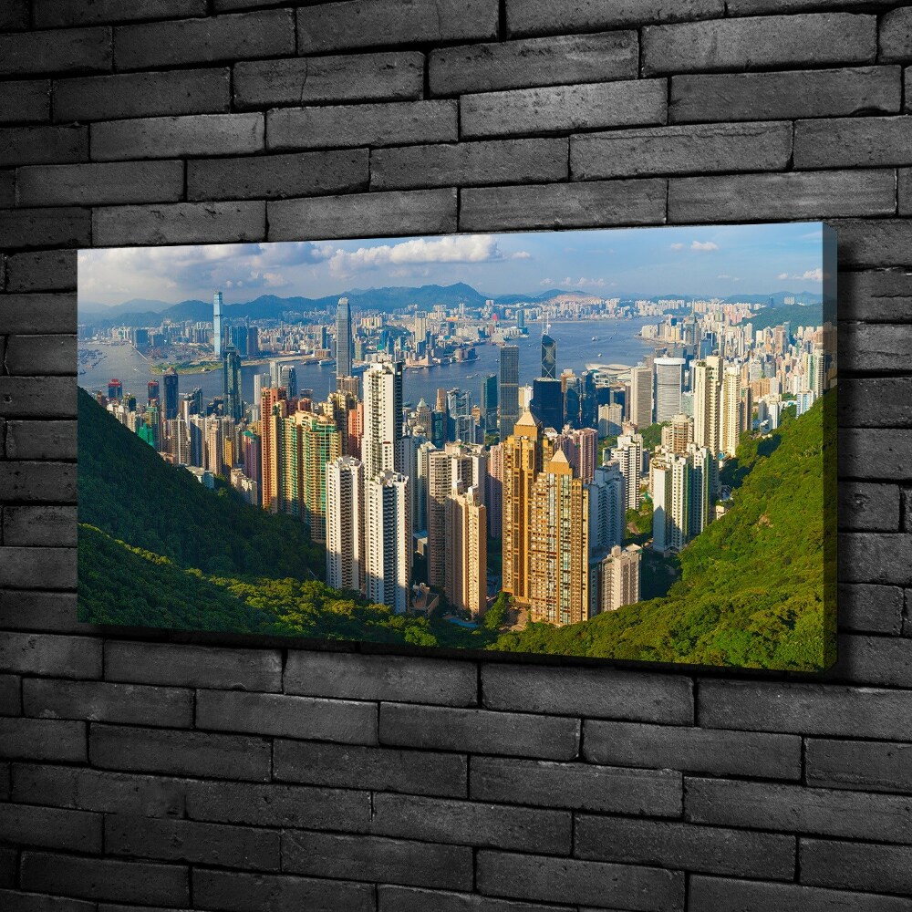 Canvas wall art Hong Kong Panorama