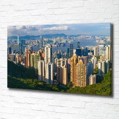 Canvas wall art Hong Kong Panorama