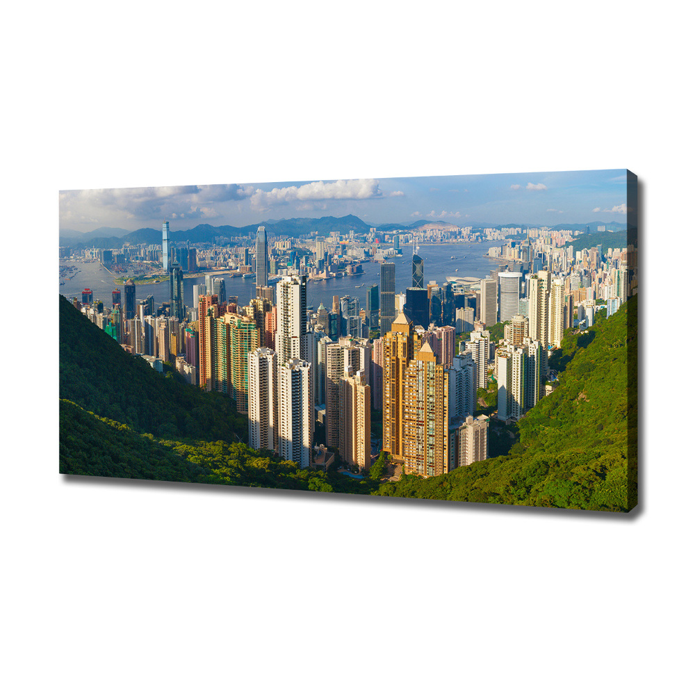 Canvas wall art Hong Kong Panorama