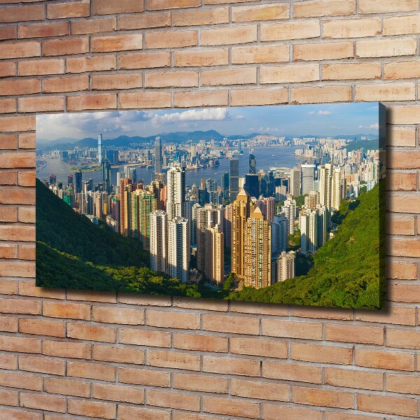 Canvas wall art Hong Kong Panorama