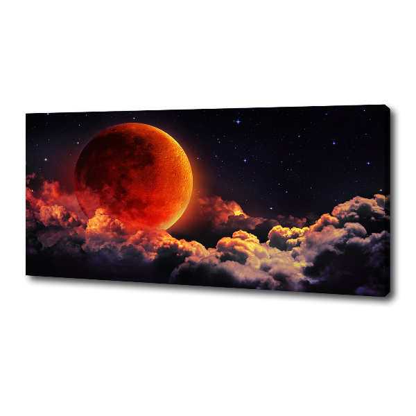 Canvas wall art Moon eclipse