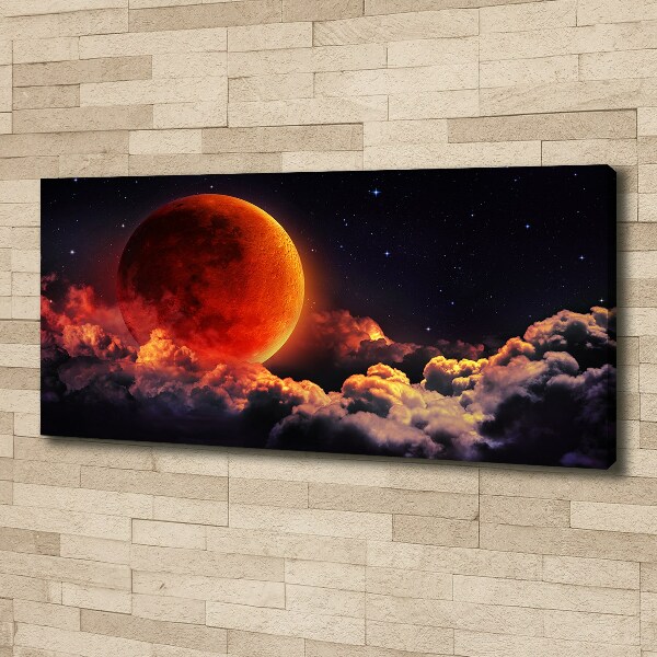 Canvas wall art Moon eclipse