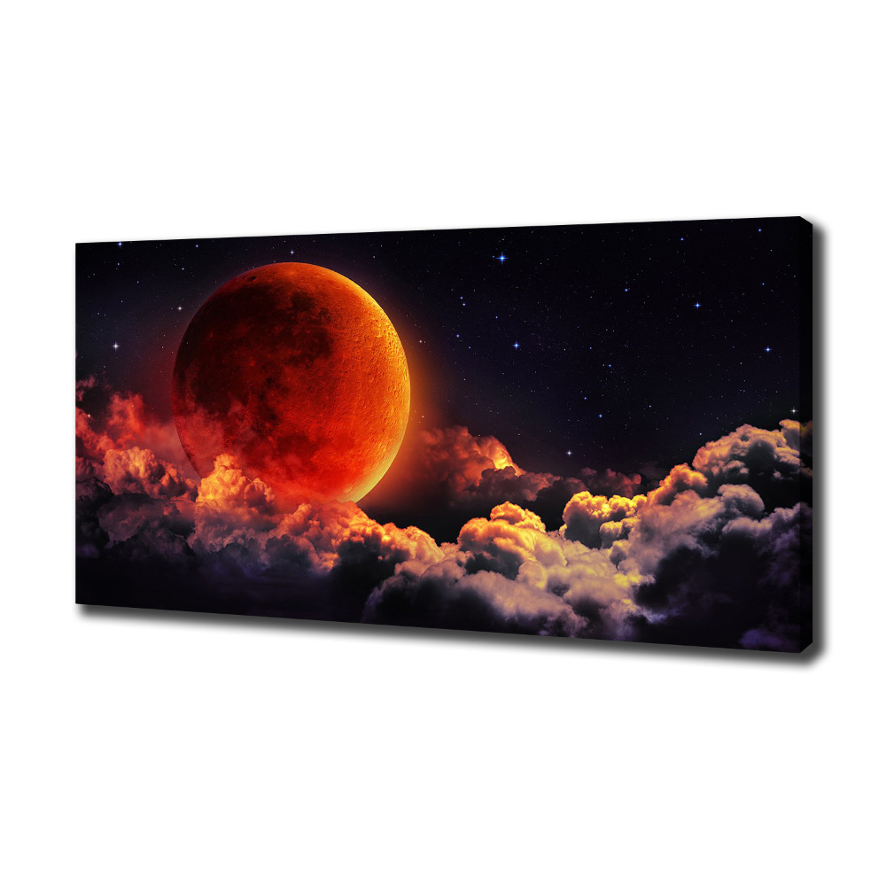 Canvas wall art Moon eclipse