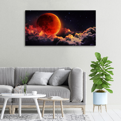 Canvas wall art Moon eclipse