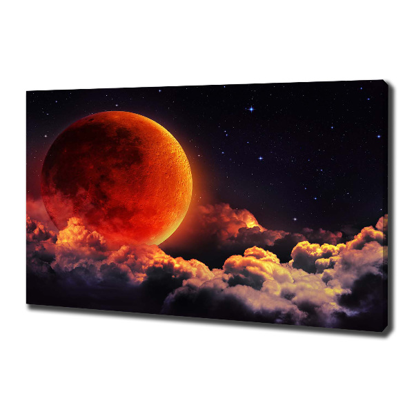 Canvas wall art Moon eclipse