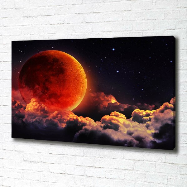 Canvas wall art Moon eclipse