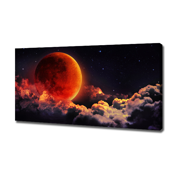 Canvas wall art Moon eclipse