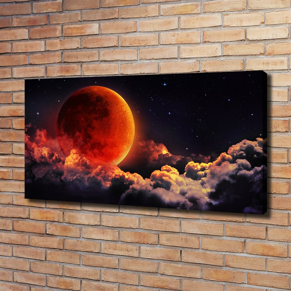 Canvas wall art Moon eclipse