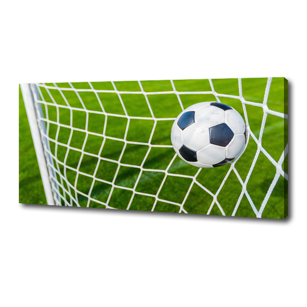 Canvas wall art Ball in the goal