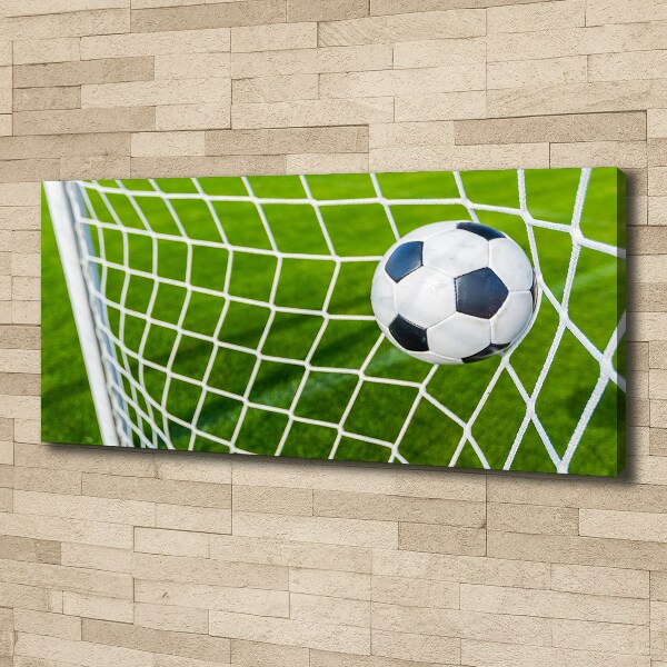 Canvas wall art Ball in the goal