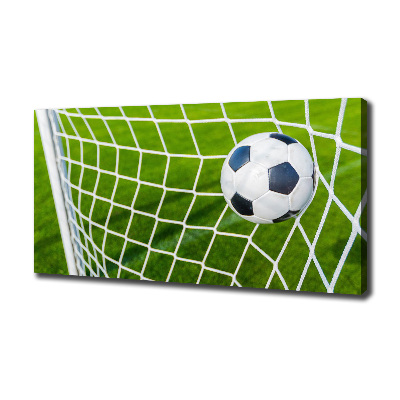 Canvas wall art Ball in the goal