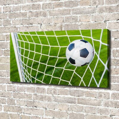 Canvas wall art Ball in the goal