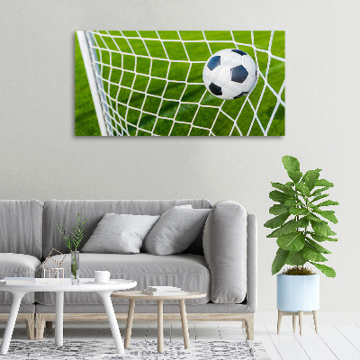 Canvas wall art Ball in the goal