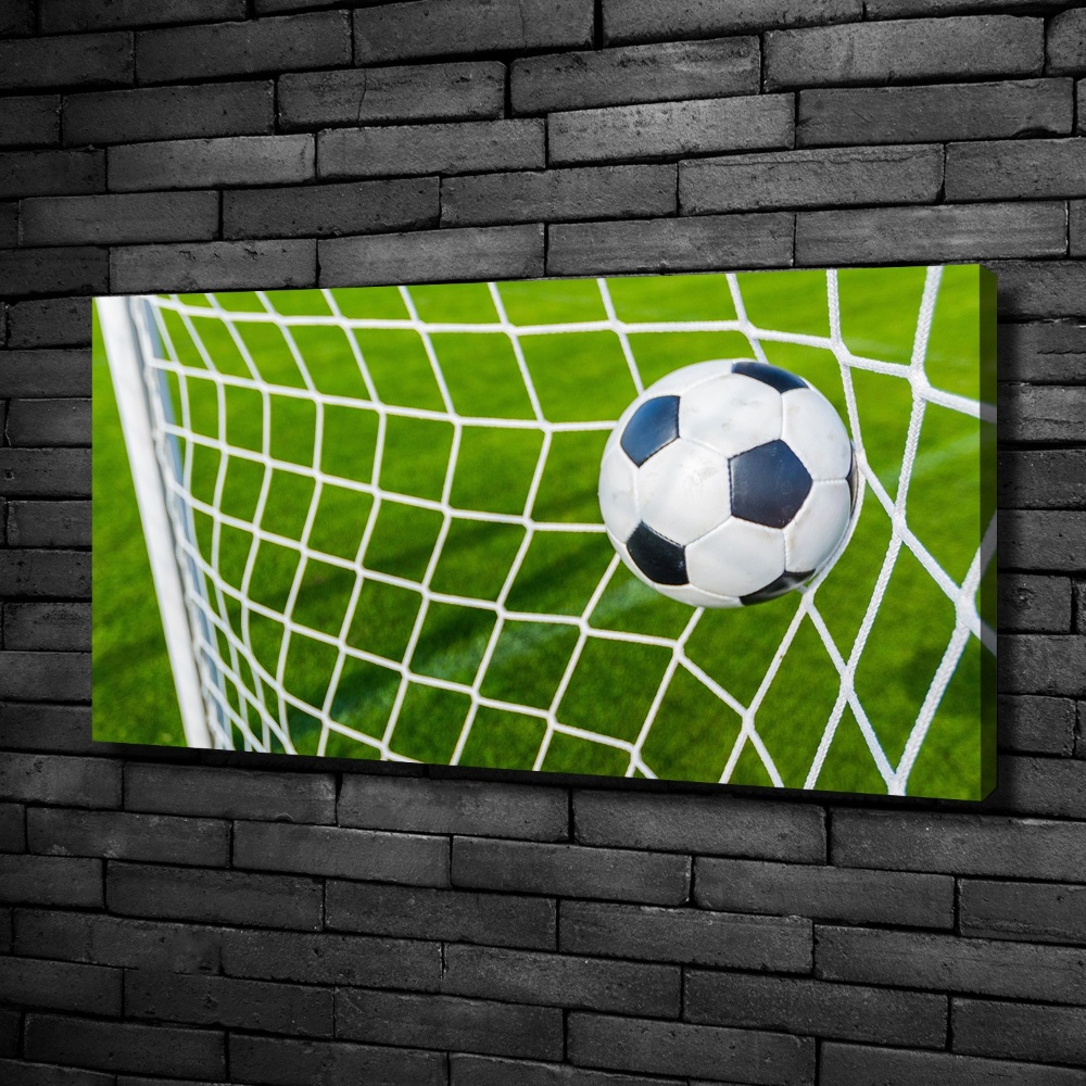 Canvas wall art Ball in the goal