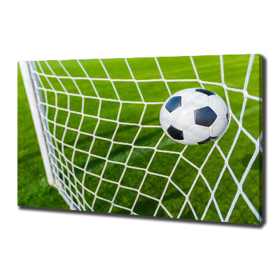 Canvas wall art Ball in the goal