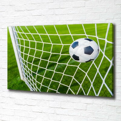 Canvas wall art Ball in the goal