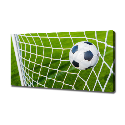 Canvas wall art Ball in the goal