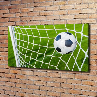 Canvas wall art Ball in the goal