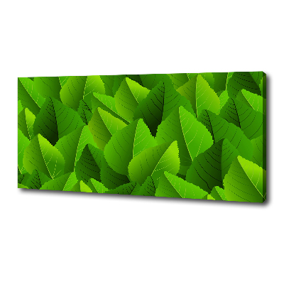 Canvas wall art Green leaves