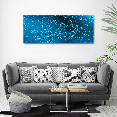 Canvas wall art Bubbles under water