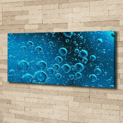 Canvas wall art Bubbles under water