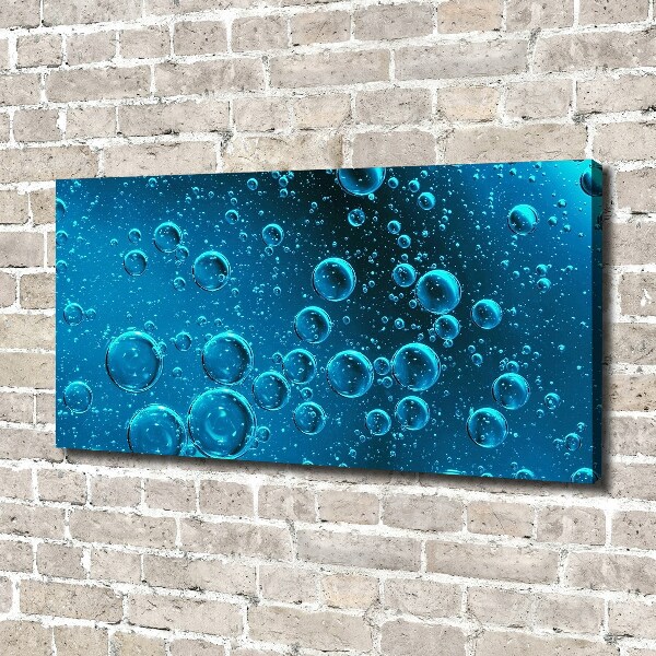 Canvas wall art Bubbles under water