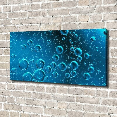 Canvas wall art Bubbles under water