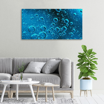 Canvas wall art Bubbles under water