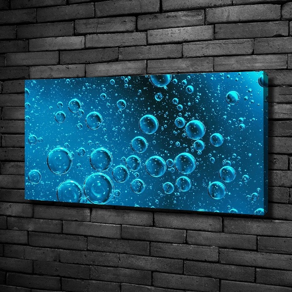 Canvas wall art Bubbles under water