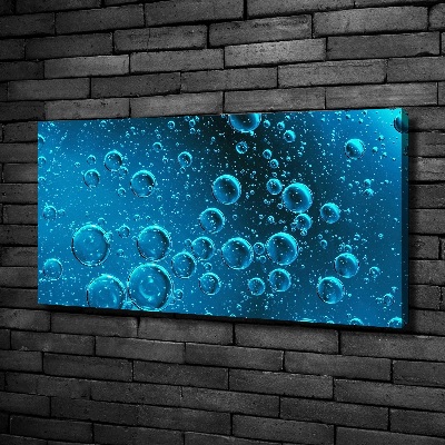 Canvas wall art Bubbles under water