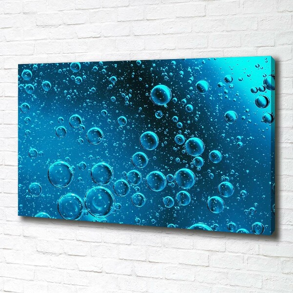 Canvas wall art Bubbles under water