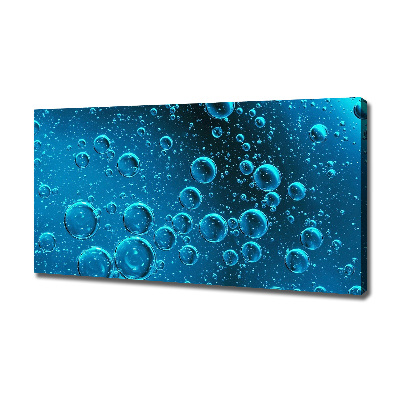 Canvas wall art Bubbles under water