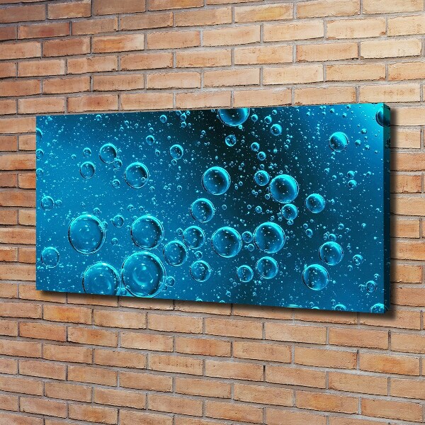 Canvas wall art Bubbles under water