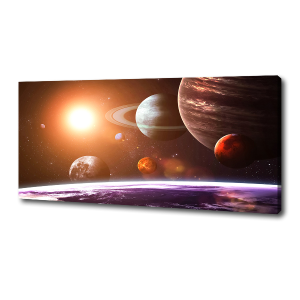 Canvas wall art Solar system