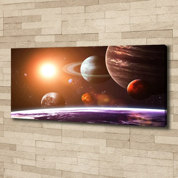 Canvas wall art Solar system