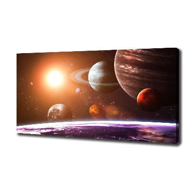 Canvas wall art Solar system