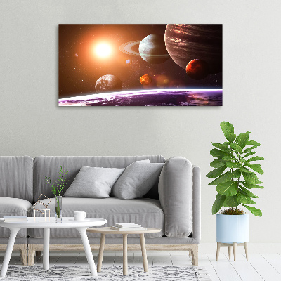 Canvas wall art Solar system