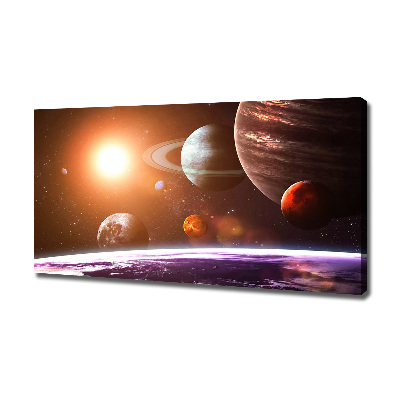 Canvas wall art Solar system