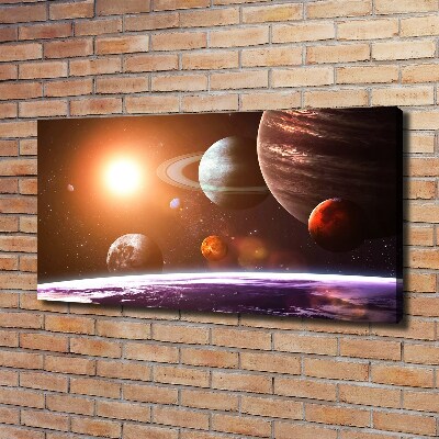 Canvas wall art Solar system