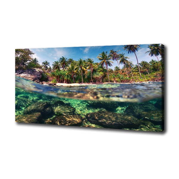 Canvas wall art Tropical beach